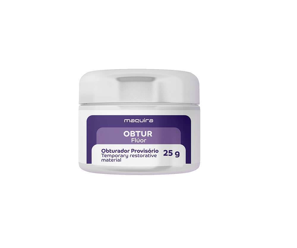 Obtur con Flúor Maquira 25 g | Obturador Provisional Dental 1 obtur con fluor Fluor Tarro 25g