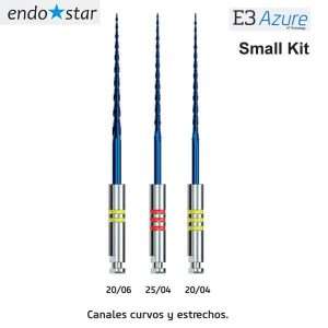 Lima endodontica rotativa Kit E3 Azure Endostar
