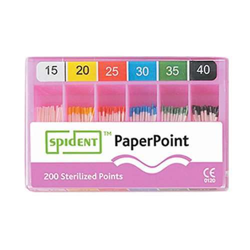 Puntas de papel endondoncia Taper .02 - Spident 1 Puntas de papel endondoncia Taper .02 - Spident