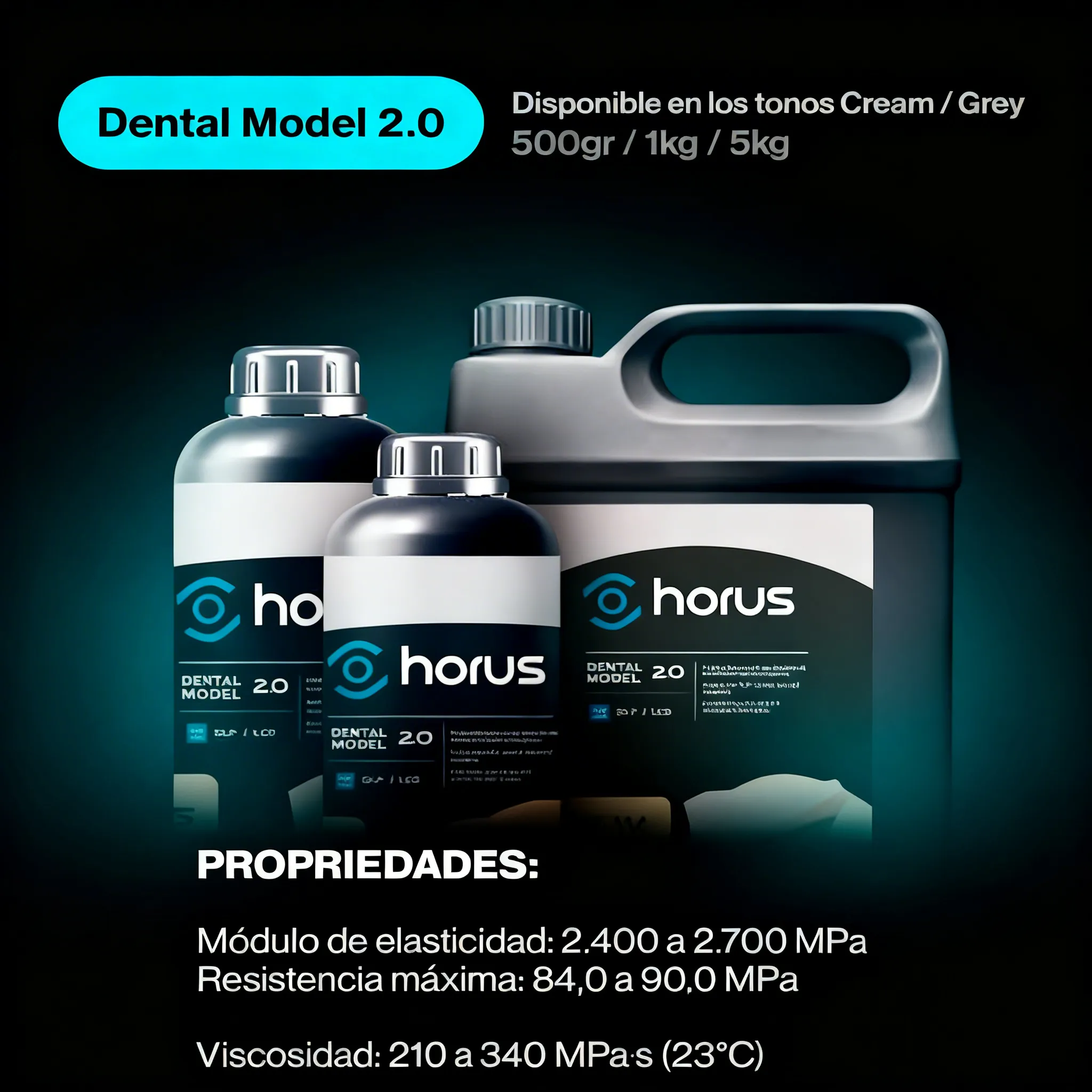 Resina 3D para modelos dentales - Model 2.0 Horus 2 Resina 3D para modelos dentales - Model 2.0 Horus - Imagen 2